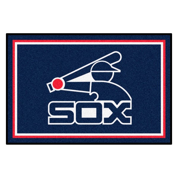 FanMats® - Cooperstown Retro Collection 1982 Chicago White Sox 48" x 72" Nylon Face Ultra Plush Floor Rug