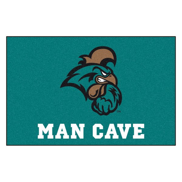 FanMats® - Coastal Carolina University 19" x 30" Nylon Face Man Cave Starter Mat with "Chanticleer" Logo
