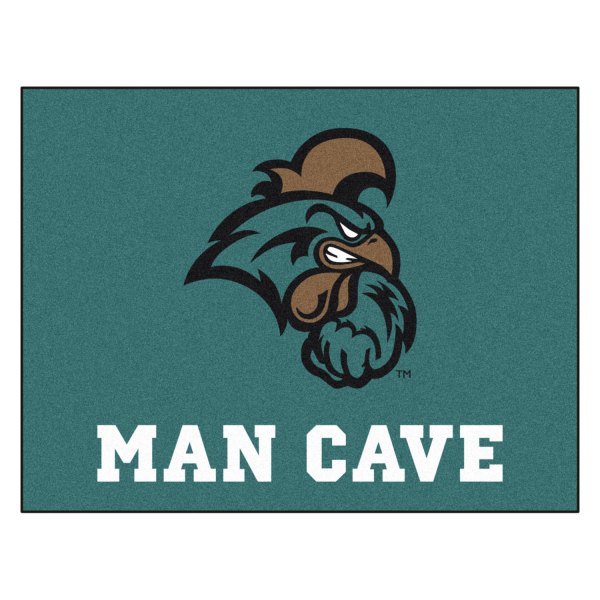 FanMats® - Coastal Carolina University 33.75" x 42.5" Nylon Face Man Cave All-Star Floor Mat with "Chanticleer" Logo