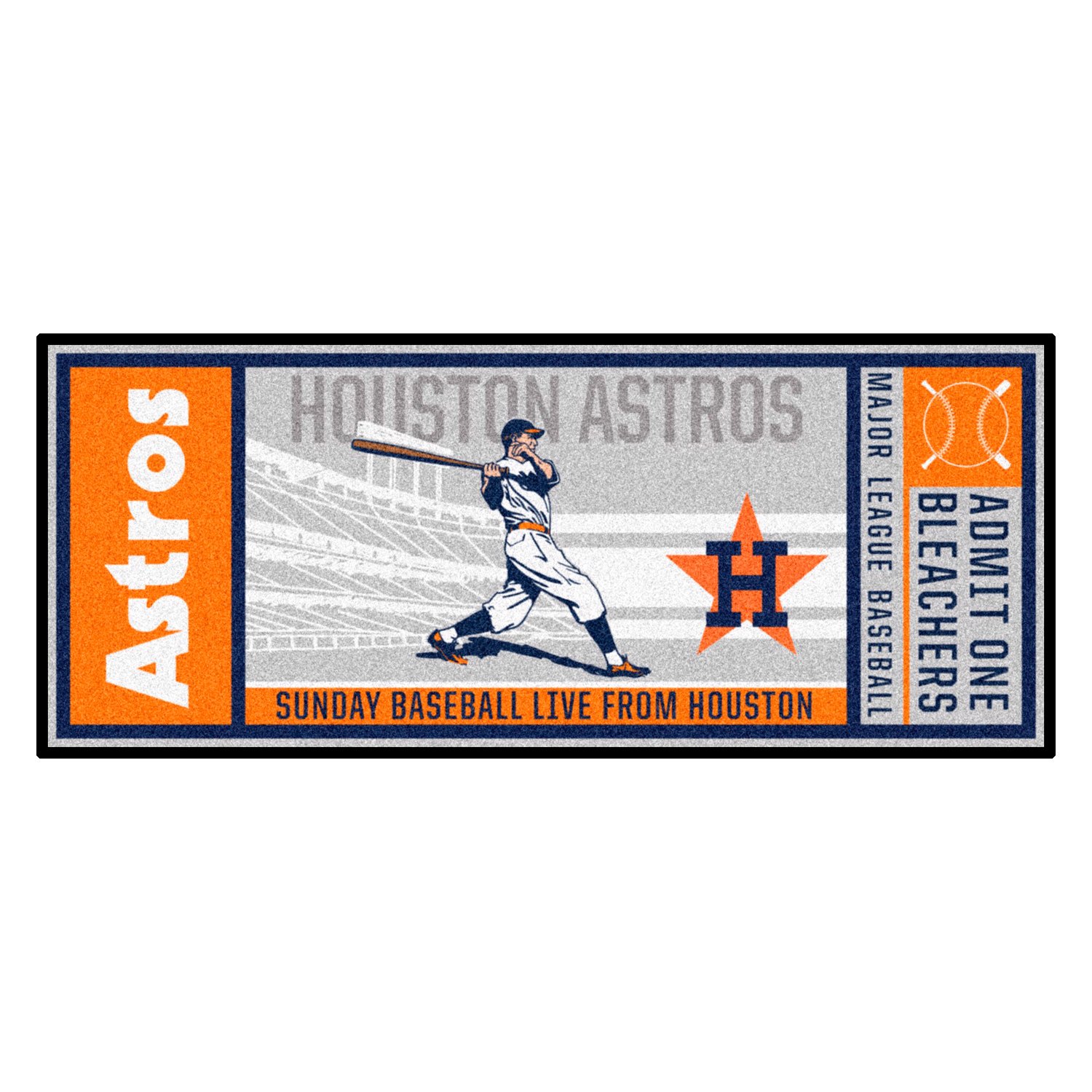 Fanmats Houston Astros Starter Mat - Retro Collection