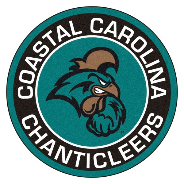 FanMats® - Coastal Carolina University 27" Dia Nylon Face Floor Mat with "Chanticleer" Logo