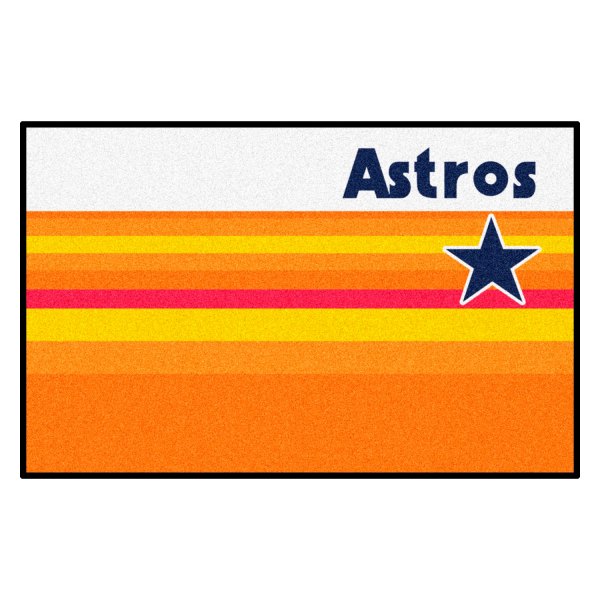 FanMats® - Cooperstown Retro Collection 1984 Houston Astros 19" x 30" Nylon Face Starter Mat