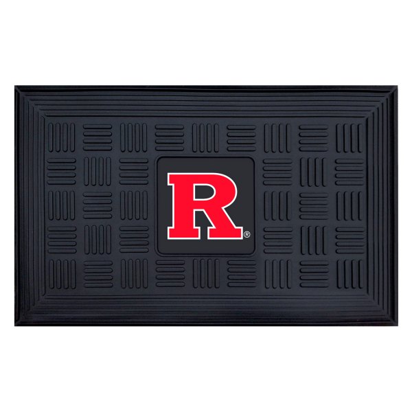 FanMats® - Rutgers University 19.5" x 31.25" Ridged Vinyl Door Mat with "Block R" Logo