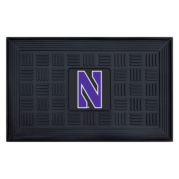 FanMats® - Northwestern University 19.5" x 31.25" Ridged Vinyl Door Mat with "N" Logo