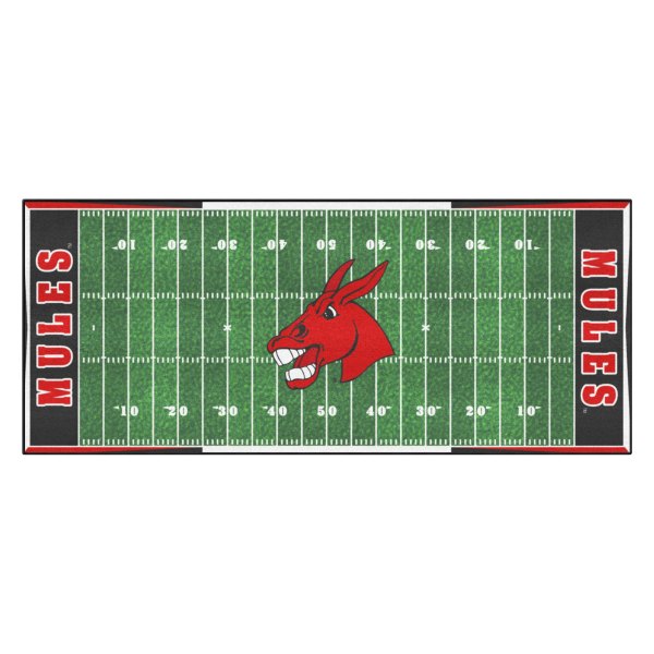 FanMats® - University of Central Missouri 30" x 72" Nylon Face Football Field Runner Mat with "Mule & UCM" Logo