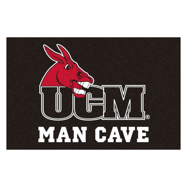 FanMats® - University of Central Missouri 19" x 30" Nylon Face Man Cave Starter Mat with "Mule & UCM" Logo