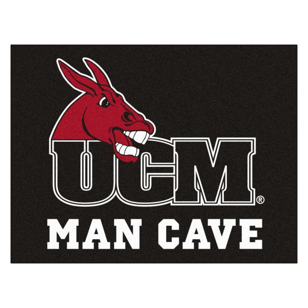 FanMats® - University of Central Missouri 33.75" x 42.5" Nylon Face Man Cave Floor Mat with "Mule & UCM" Logo
