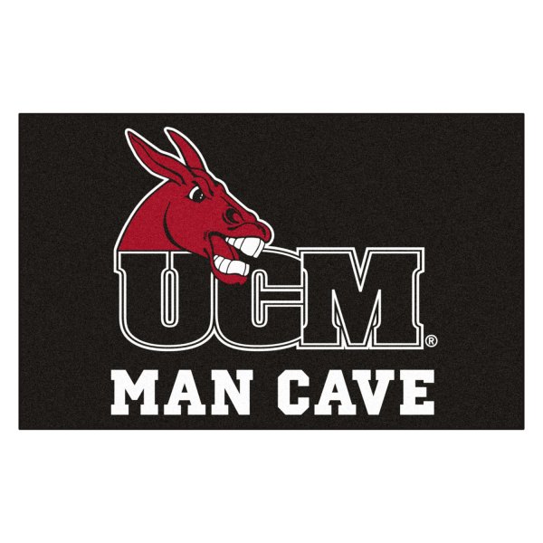 FanMats® - University of Central Missouri 60" x 96" Nylon Face Man Cave Ulti-Mat with "Mule & UCM" Logo