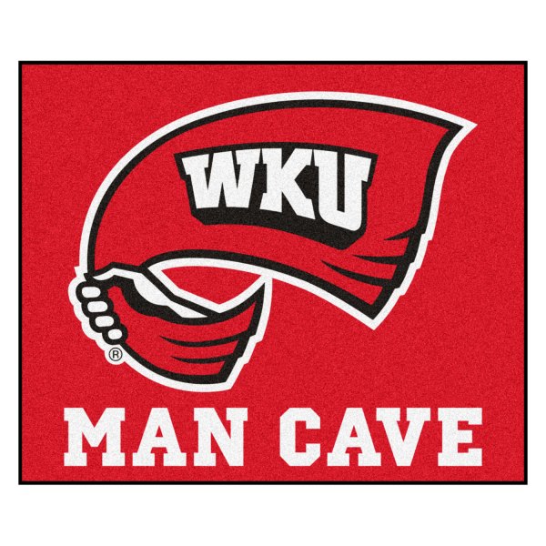 FanMats® - Western Kentucky University 60" x 72" Nylon Face Man Cave Tailgater Mat with "Flag WKU" Logo
