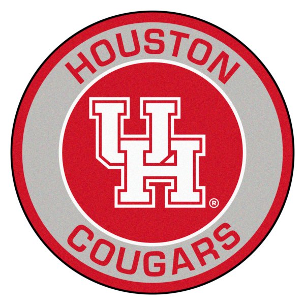 FanMats® - University of Houston 27" Dia Nylon Face Floor Mat with "Interlocked UH" Logo