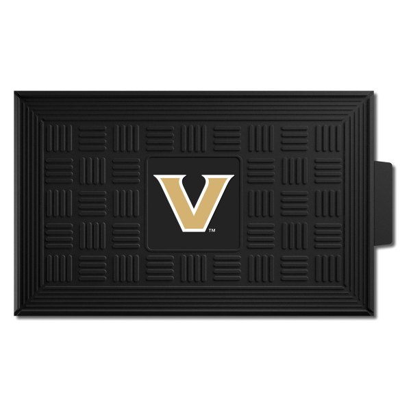 FanMats® - Vanderbilt University 19.5" x 31.25" Ridged Vinyl Door Mat with "V Star" Logo