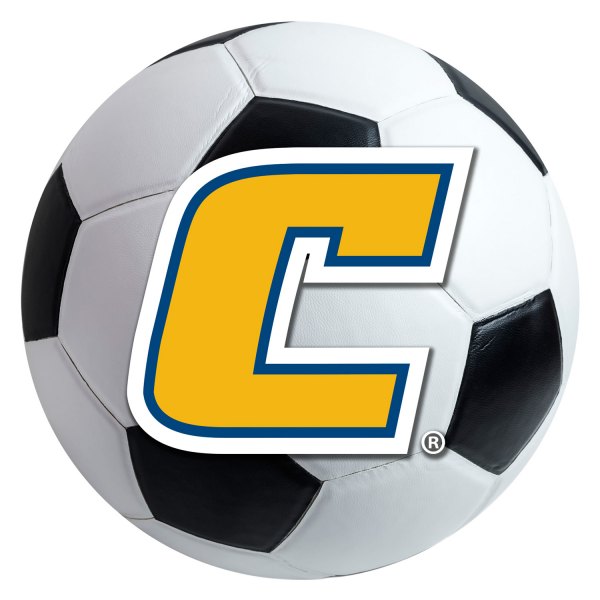 FanMats® - University Tennessee Chattanooga 27" Dia Nylon Face Soccer Ball Floor Mat with "Italic Block C" Logo