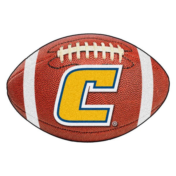 FanMats® - University Tennessee Chattanooga 20.5" x 32.5" Nylon Face Football Ball Floor Mat with "Italic Block C" Logo