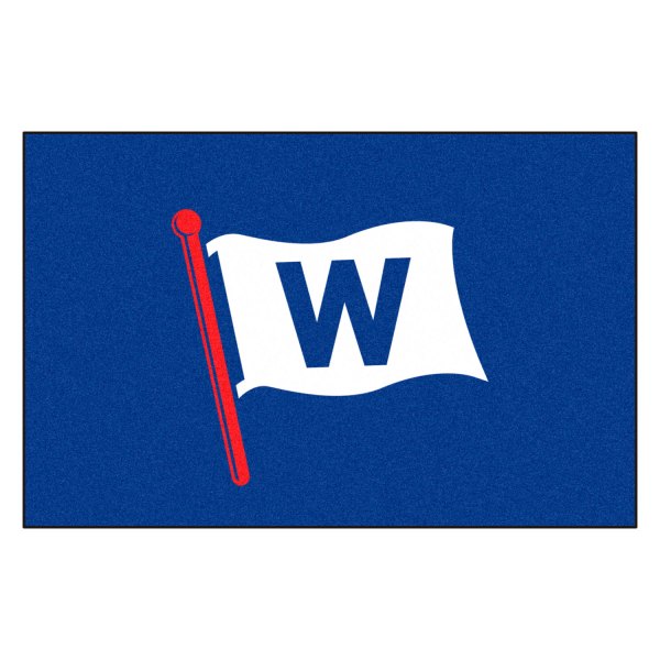 FanMats® - Chicago Cubs 19" x 30" Nylon Face Starter Mat with "W Flag" Logo