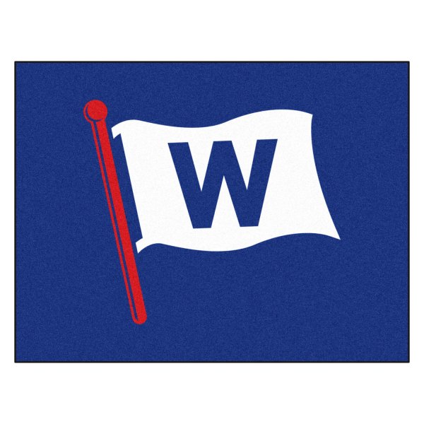 FanMats® - Chicago Cubs 33.75" x 42.5" Nylon Face All-Star Floor Mat with "W Flag" Logo