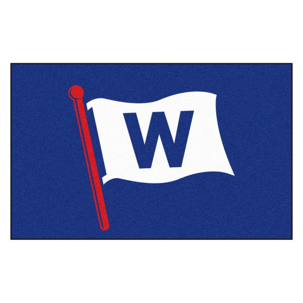 FanMats® - Chicago Cubs 60" x 96" Nylon Face Ulti-Mat with "W Flag" Logo
