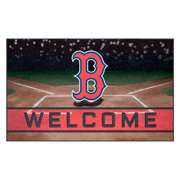 FanMats® - Boston Red Sox 18" x 30" Crumb Rubber Door Mat with "B" Logo