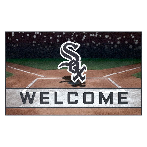 FanMats® - Chicago White Sox 18" x 30" Crumb Rubber Door Mat with "Sox" Primary Logo