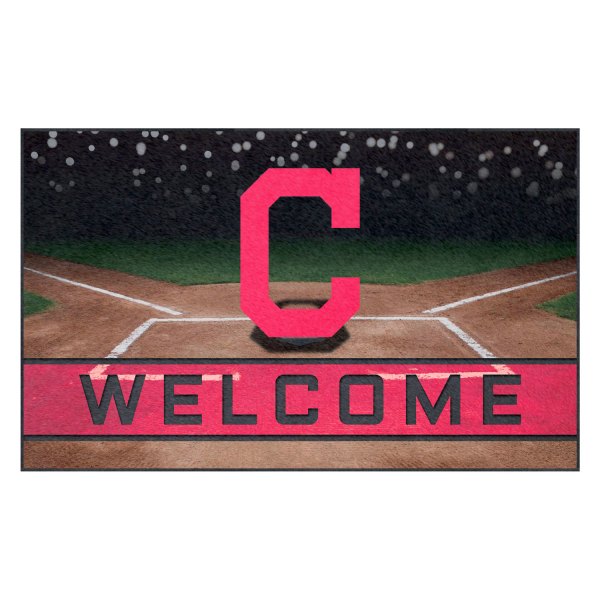 FanMats® - Cleveland Indians 18" x 30" Crumb Rubber Door Mat with "C" Logo