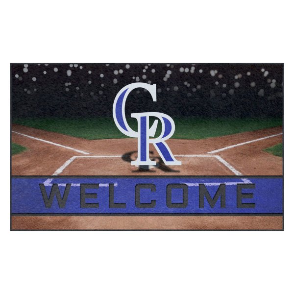 FanMats® - Colorado Rockies 18" x 30" Crumb Rubber Door Mat with "CR" Logo