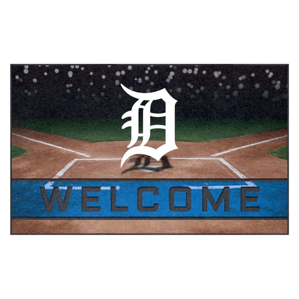 FanMats® - Detroit Tigers 18" x 30" Crumb Rubber Door Mat with "D" Logo