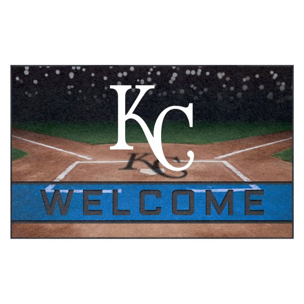 FanMats® - Kansas City Royals 18" x 30" Crumb Rubber Door Mat with "KC" Logo