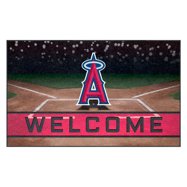 FanMats® - Los Angeles Angels 18" x 30" Crumb Rubber Door Mat with "Halo A" Logo