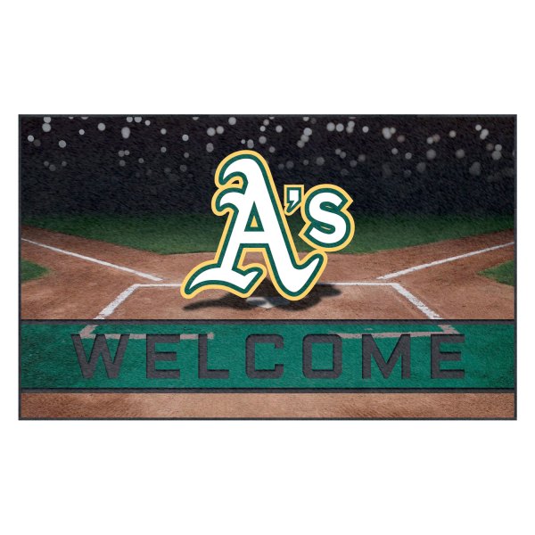 FanMats® - Oakland Athletics 18" x 30" Crumb Rubber Door Mat with "As" Logo