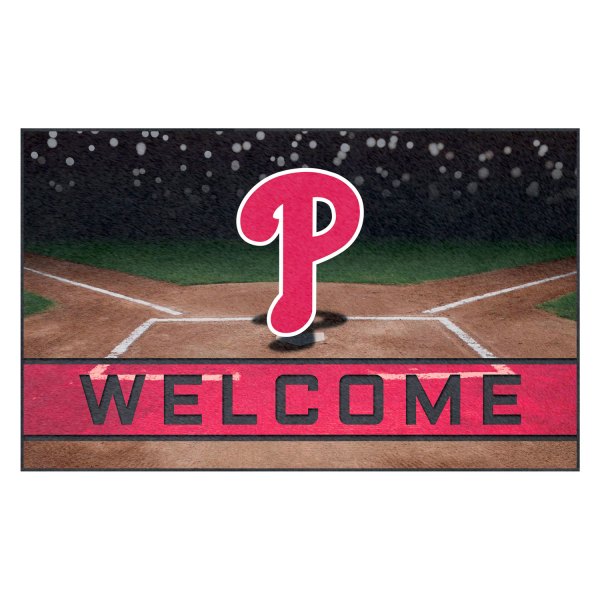FanMats® - Philadelphia Phillies 18" x 30" Crumb Rubber Door Mat with "P" Logo