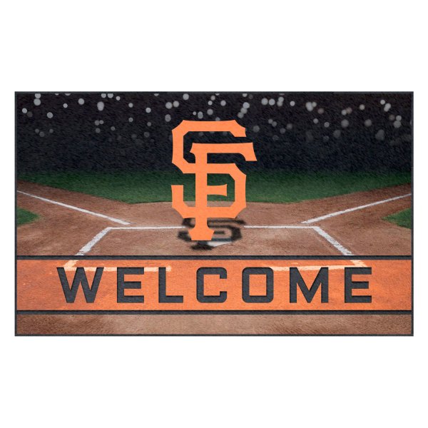 FanMats® - San Francisco Giants 18" x 30" Crumb Rubber Door Mat with SF Logo