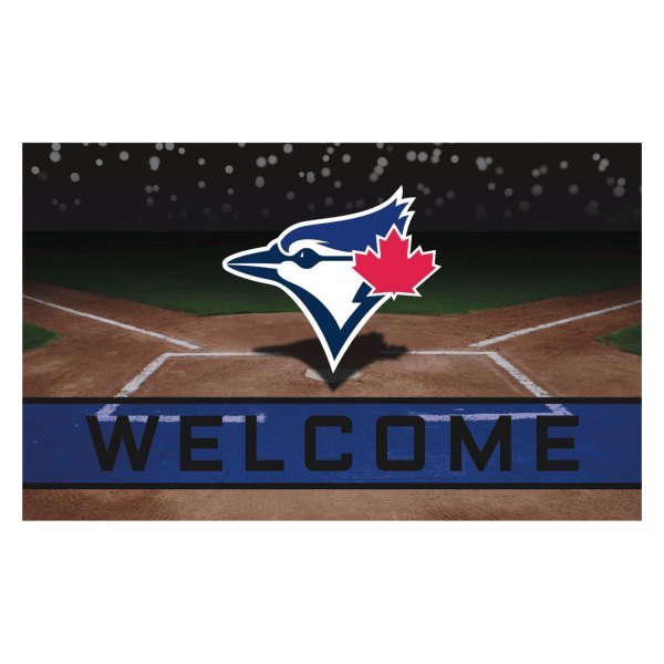 FanMats® - Toronto Blue Jays 18" x 30" Crumb Rubber Door Mat with "Blue Jay" Logo