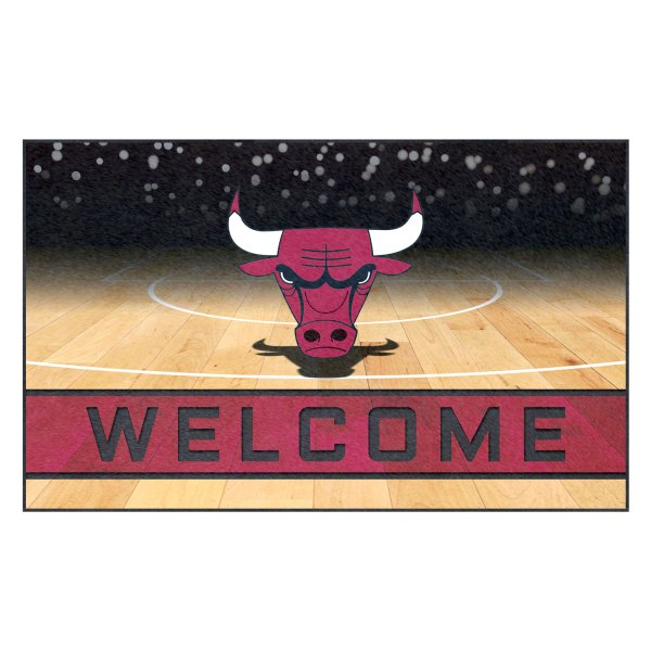 FanMats® - Chicago Bulls 18" x 30" Crumb Rubber Door Mat with "Bull" Logo
