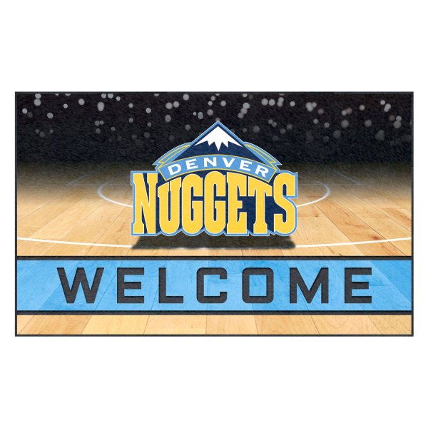 FanMats® - Denver Nuggets 18" x 30" Crumb Rubber Door Mat with "Nuggets" Primary Logo