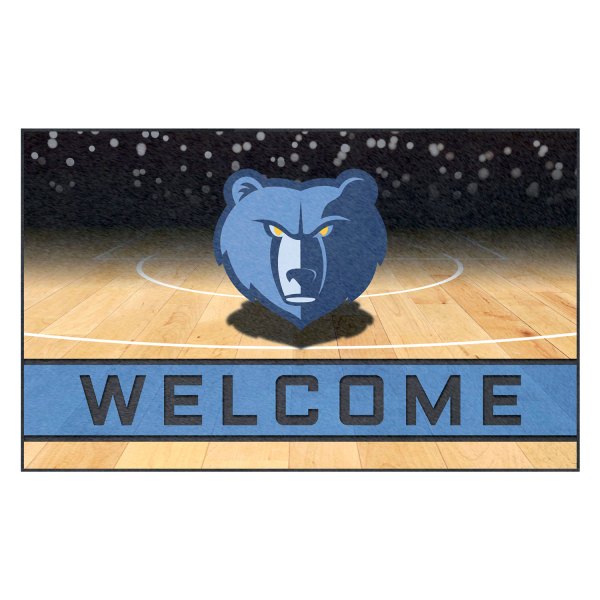 FanMats® - Memphis Grizzlies 18" x 30" Crumb Rubber Door Mat with "Grizzly" Logo