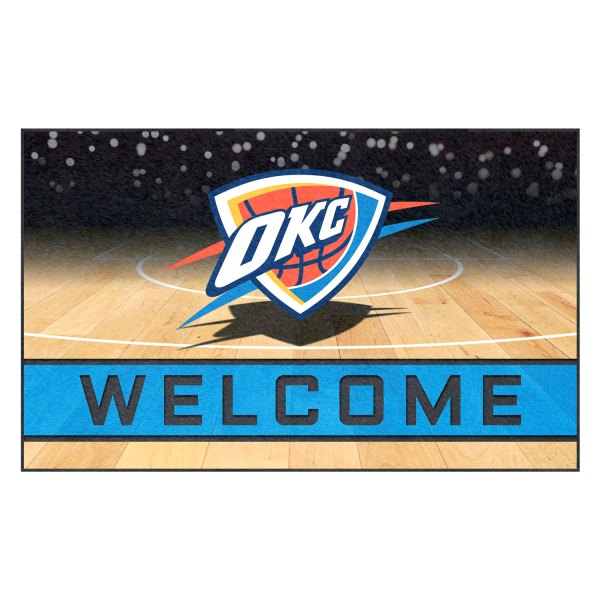 FanMats® - Oklahoma City Thunder 18" x 30" Crumb Rubber Door Mat with "OKC Icon" Primary Logo