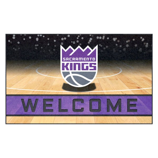 FanMats® - Sacramento Kings 18" x 30" Crumb Rubber Door Mat with "Sacramento Kings Crown" Logo
