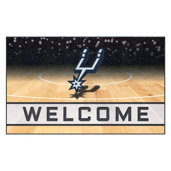FanMats® - San Antonio Spurs 18" x 30" Crumb Rubber Door Mat with "Spurs" Logo