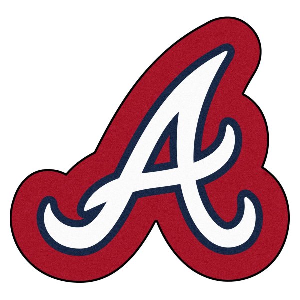 FanMats® - Atlanta Braves 36" x 48" Mascot Floor Mat with "Script A" Logo