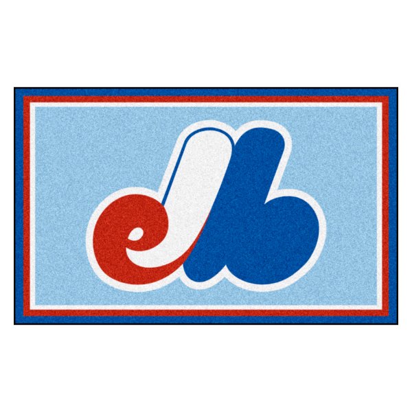 FanMats® - Cooperstown Retro Collection 1990 Montreal Expos 48" x 72" Nylon Face Ultra Plush Floor Rug