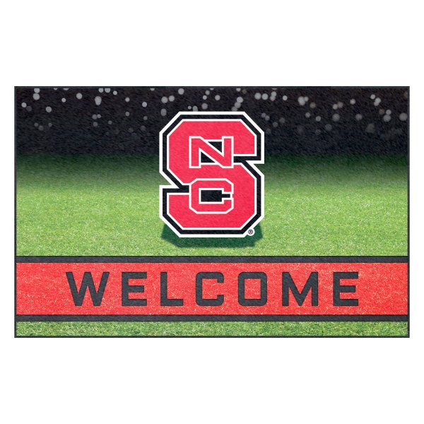 FanMats® - North Carolina State University 18" x 30" Crumb Rubber Door Mat with "NCS" Primary Logo