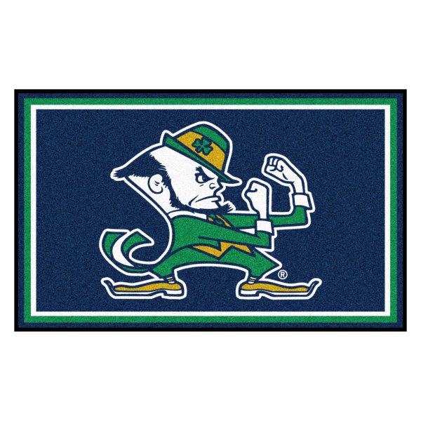 FanMats® - Notre Dame 48" x 72" Nylon Face Ultra Plush Floor Rug with "Fighting Irish" Logo