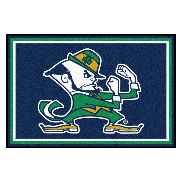 FanMats® - Notre Dame 60" x 96" Nylon Face Ultra Plush Floor Rug with "Fighting Irish" Logo