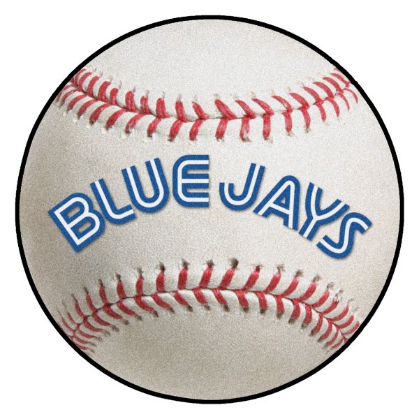 FanMats® - Cooperstown Retro Collection 1993 Toronto Blue Jays Baseball Mat 27" Dia Nylon Face Retro Baseball Ball Floor Mat