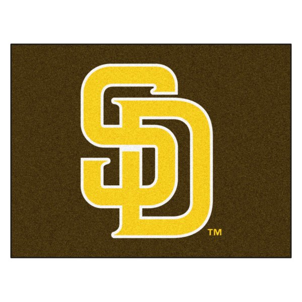FanMats® - San Diego Padres 33.75" x 42.5" Nylon Face All-Star Floor Mat with "Padre" Logo