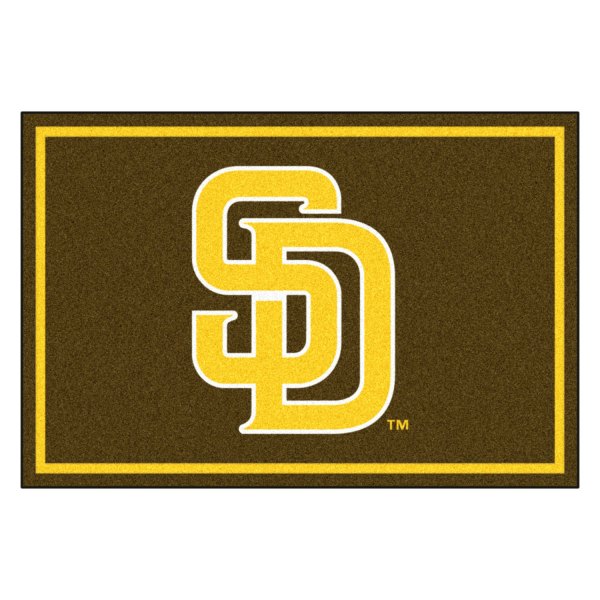 FanMats® - San Diego Padres 60" x 96" Nylon Face Ultra Plush Floor Rug with "Padre" Logo