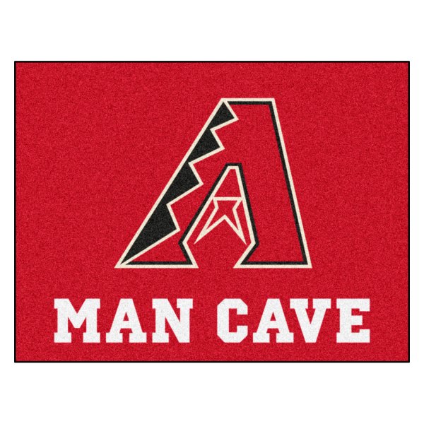 FanMats® - Arizona Diamondbacks 33.75" x 42.5" Nylon Face Man Cave All-Star Floor Mat with "Stylized A" Primary Logo