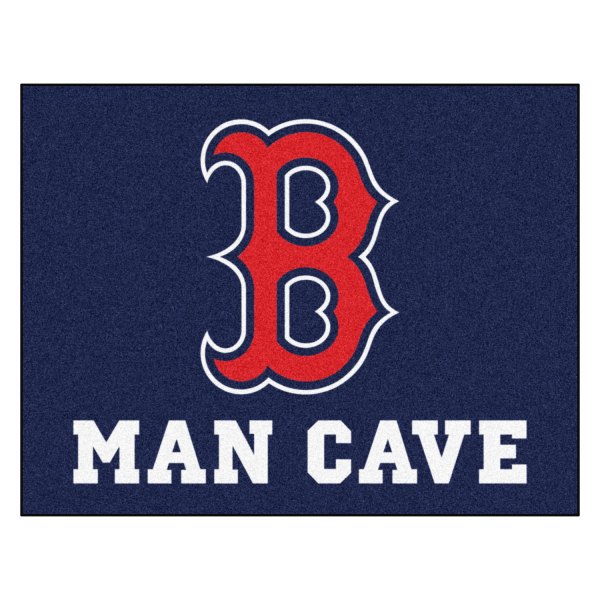 FanMats® - Boston Red Sox 33.75" x 42.5" Nylon Face Man Cave All-Star Floor Mat with "B" Logo