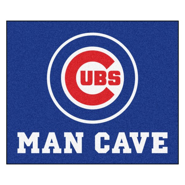 FanMats® - Chicago Cubs 60" x 72" Nylon Face Man Cave Tailgater Mat with "Circular Cubs" Primary Logo