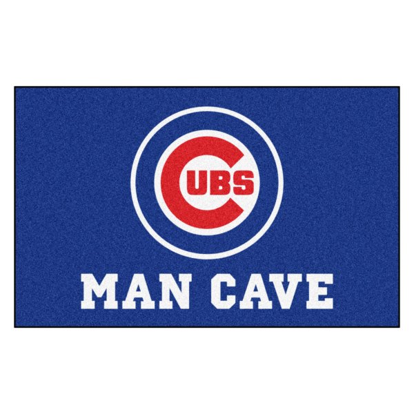 FanMats® - Chicago Cubs 60" x 96" Nylon Face Man Cave Ulti-Mat with "Circular Cubs" Primary Logo