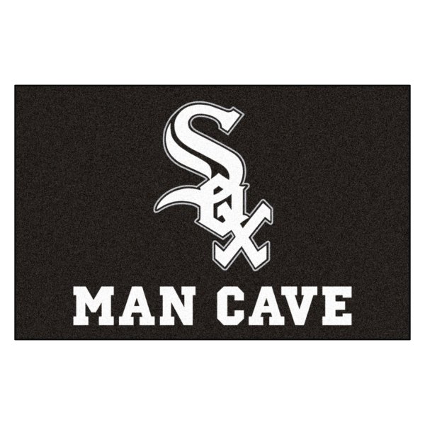 FanMats® - Chicago White Sox 19" x 30" Nylon Face Man Cave Starter Mat with "Sox" Primary Logo